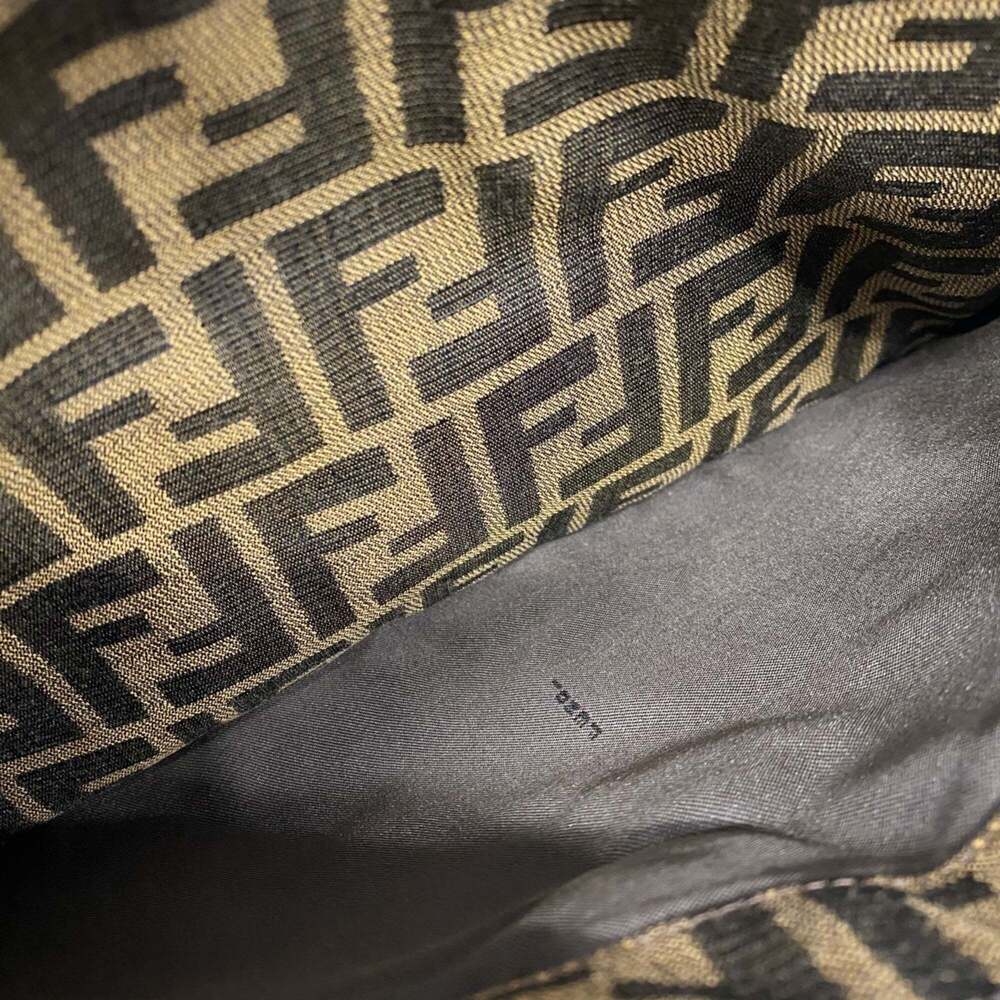 FENDI Brown Canvas Zucca Shoulder Bag - Picture 9 of 11